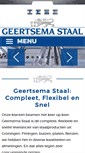 Mobile Screenshot of geertsema-staal.nl